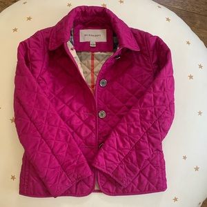Burberry girl spring fall jacket 6yo